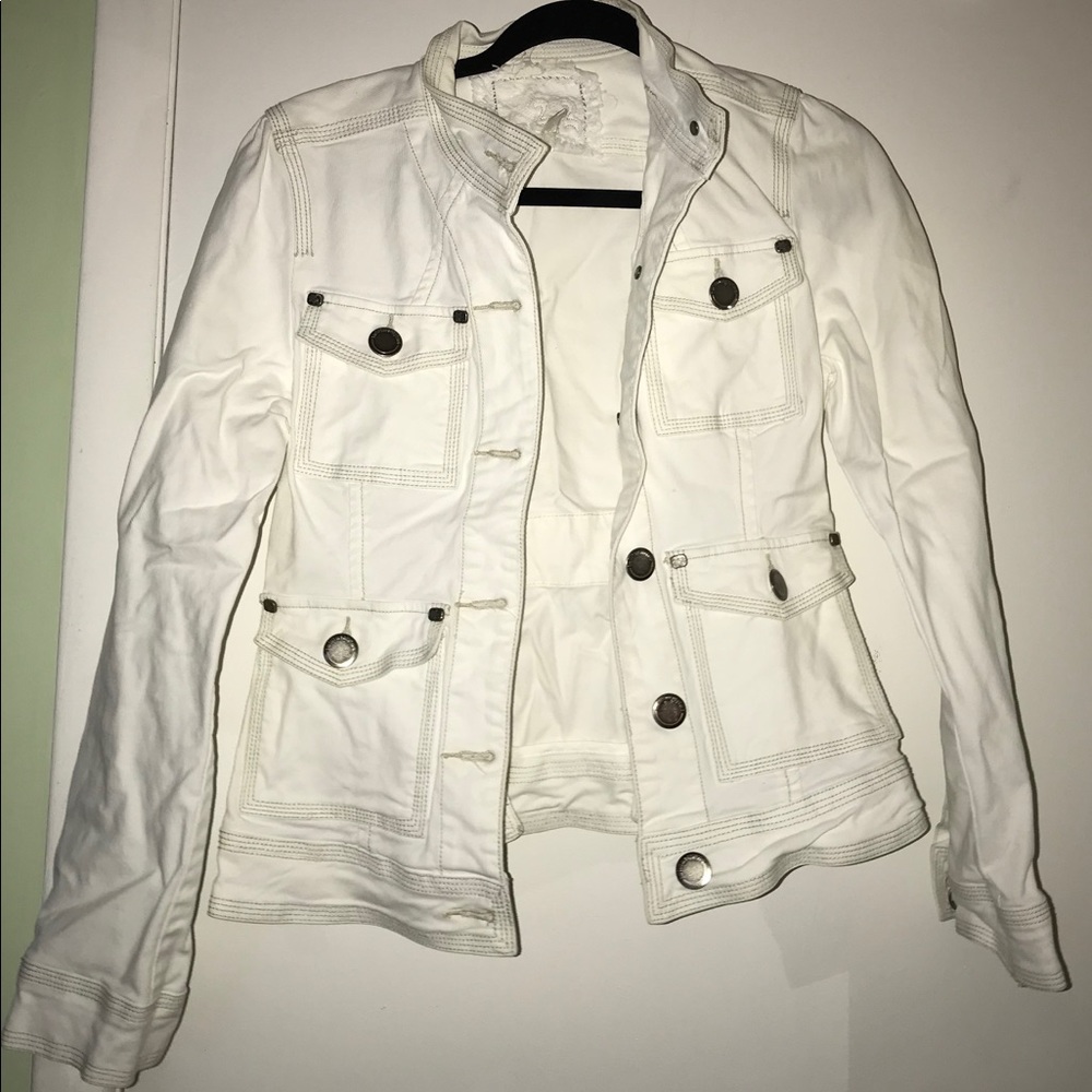 White denim jacket